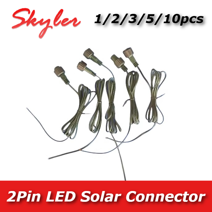 Outdoor Lighting Extension Cable - 2-Pin-LED-Verbinder mit 25cm Verbindungskabel für Solar-Lichterketten
