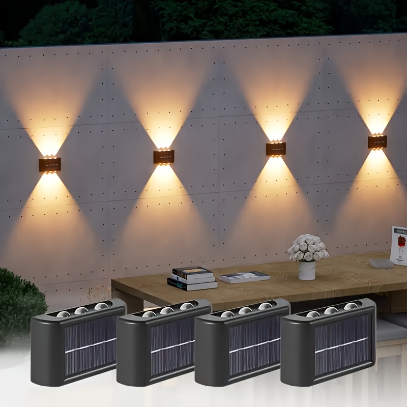Outdoor Lighting And Decor - LED Solarleuchte für Außen, Wasserdichte Solar-Wandlampe