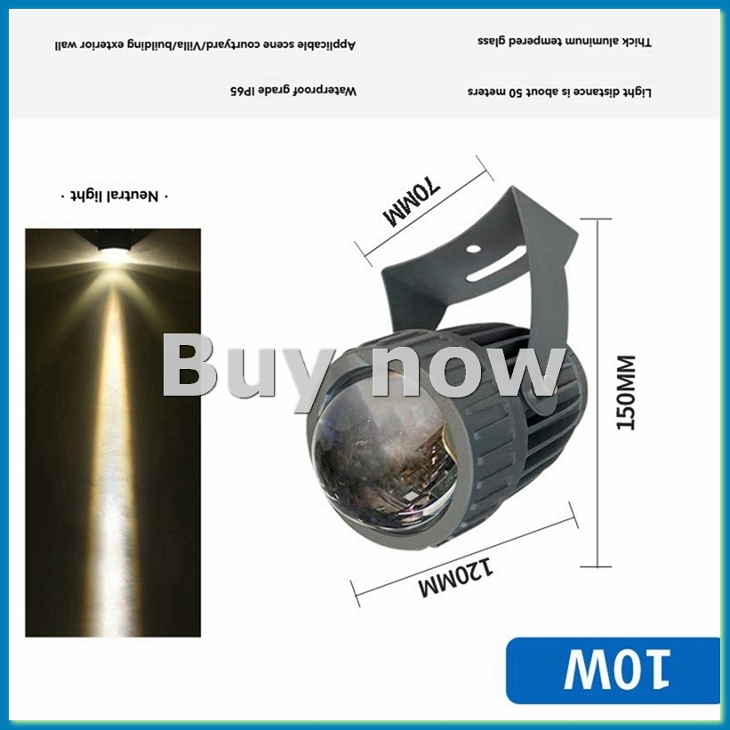 Outdoor Lighting Construction - LED-Gartenwandstrahler für den Außenbereich, 10 W,