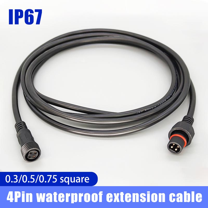 Outdoor Lighting Extension Cable - Männlich Weiblich Stecker Kabel 4Pin Wasserdicht