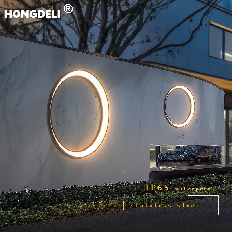 Outdoor Lighting Up And Down - Moderne Außenleuchte in Mondform, IP65 Wasserdicht,