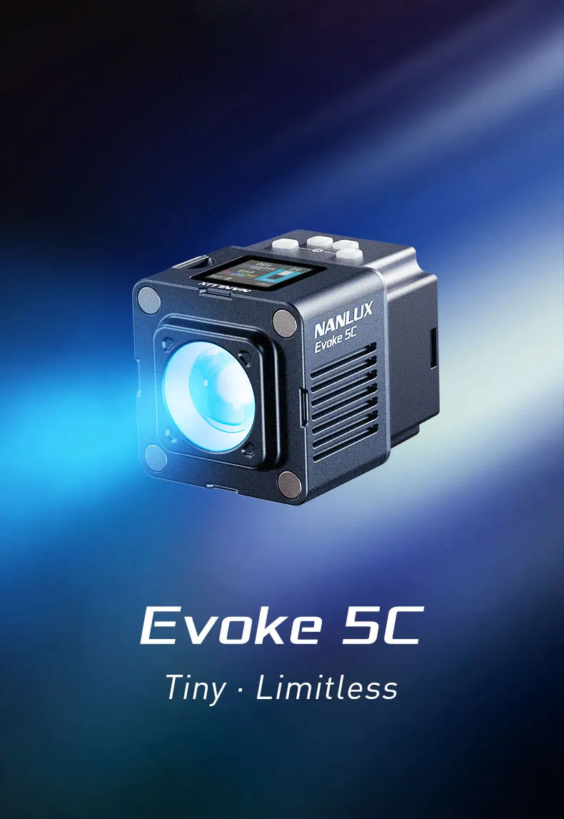 Outdoor Lighting Kit Photography - NANLUX Evoke 5C RGB Bi-Color LED-Videoleuchte