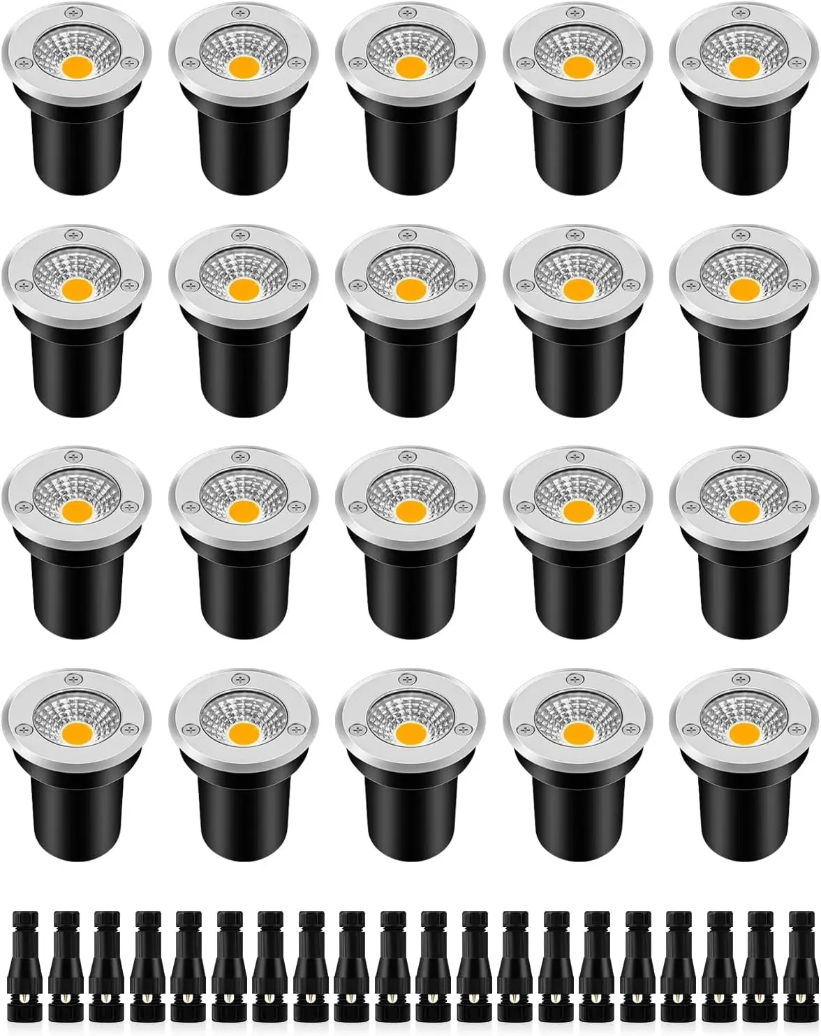 Wired Pathway Light - Niederspannungs-Landschaftsbeleuchtung, Bodeneinbauleuchten, LED-Bodenleuchten, IP67 Wasserdicht, Verdrahtete