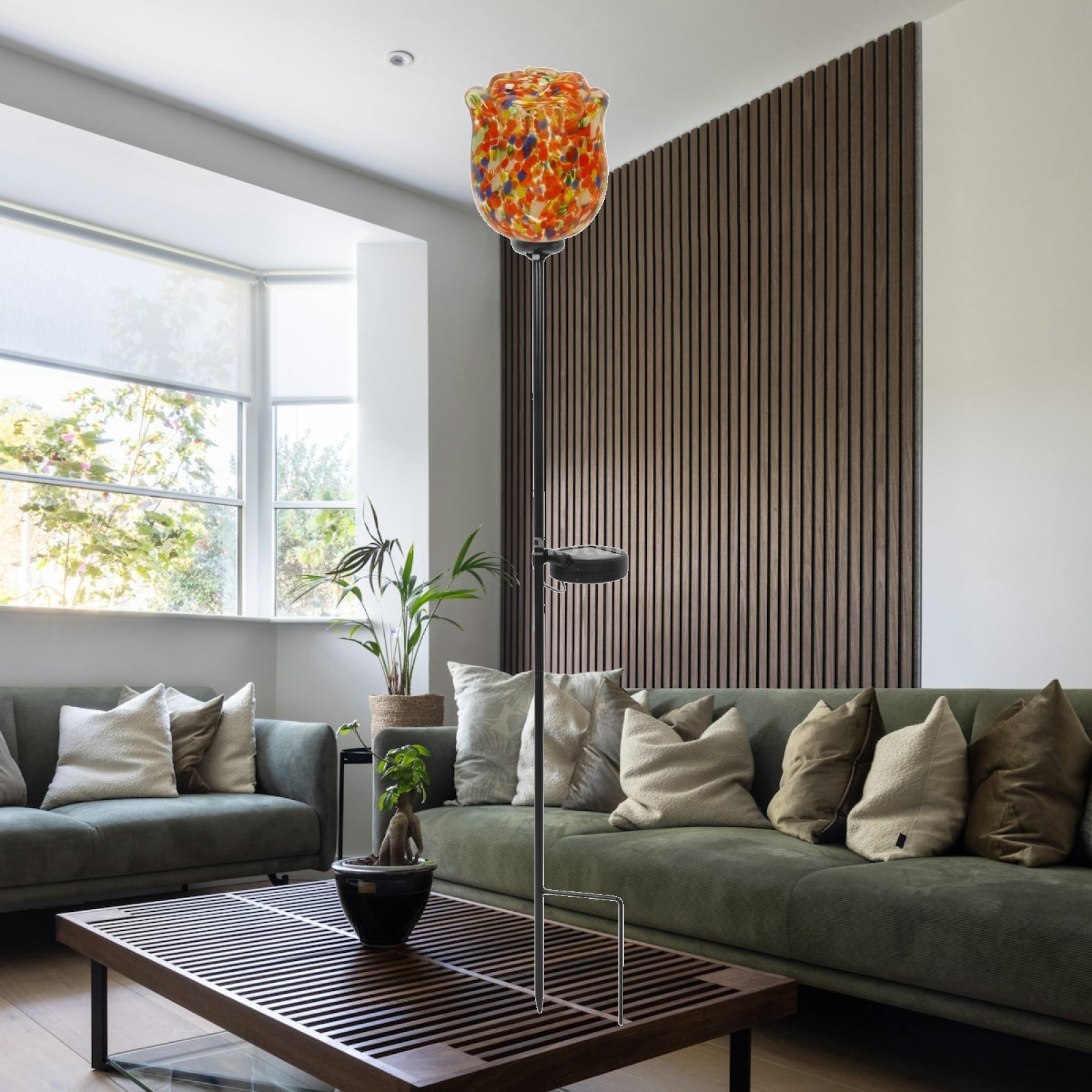 Outdoor Lighting Accent - Solare Außenleuchte in Rosenform, Wasserdicht für