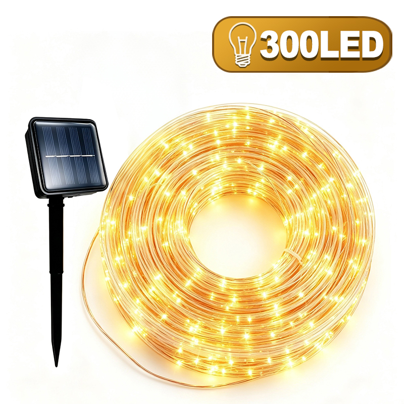 Solar Fairy String - Solar-Weihnachtslichterkette mit 8 Modi, Kupferdraht, Wasserdichte
