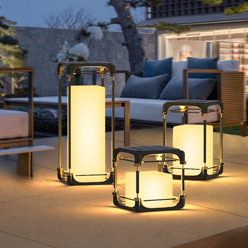 Outdoor Lighting And Decor - Leuchtende Stehlampe für den Hof, Solar-LED-Außenbeleuchtung,