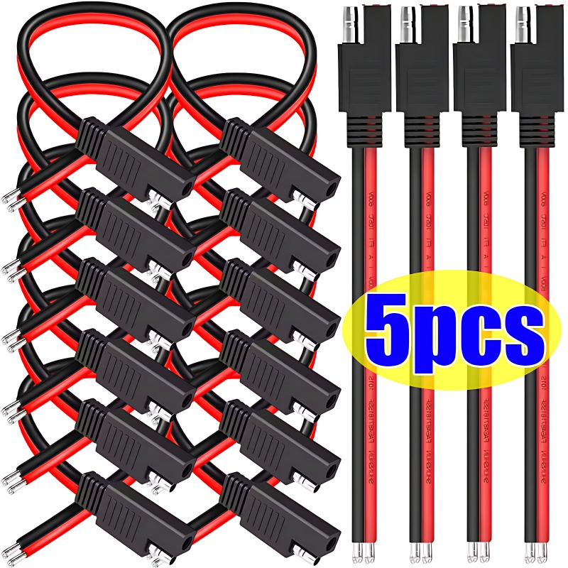 Outdoor Lighting Extension Cable - Motorrad-Batterieladekabel, SAE-Kabelbaum, Schnellkupplung, 2-poliger Stecker für