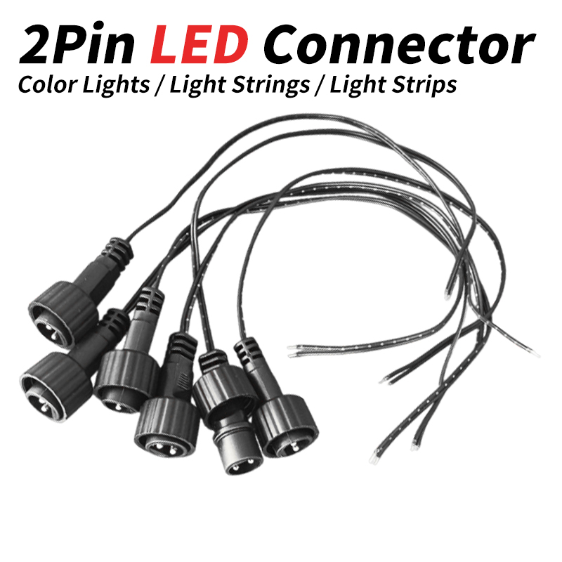 Outdoor Lighting Extension Cable - 2-Pin LED-Stecker mit 25cm Kabel für