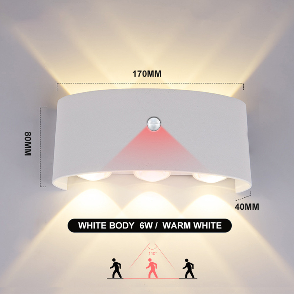 Outdoor Lighting Up And Down - PIR Motion Sensor Wand Lampe AC85-265V