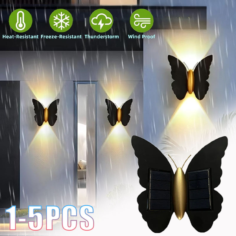 1–5 Stück Solar-Wandleuchte in – Outdoor Lighting Accent Bewertung und Preis