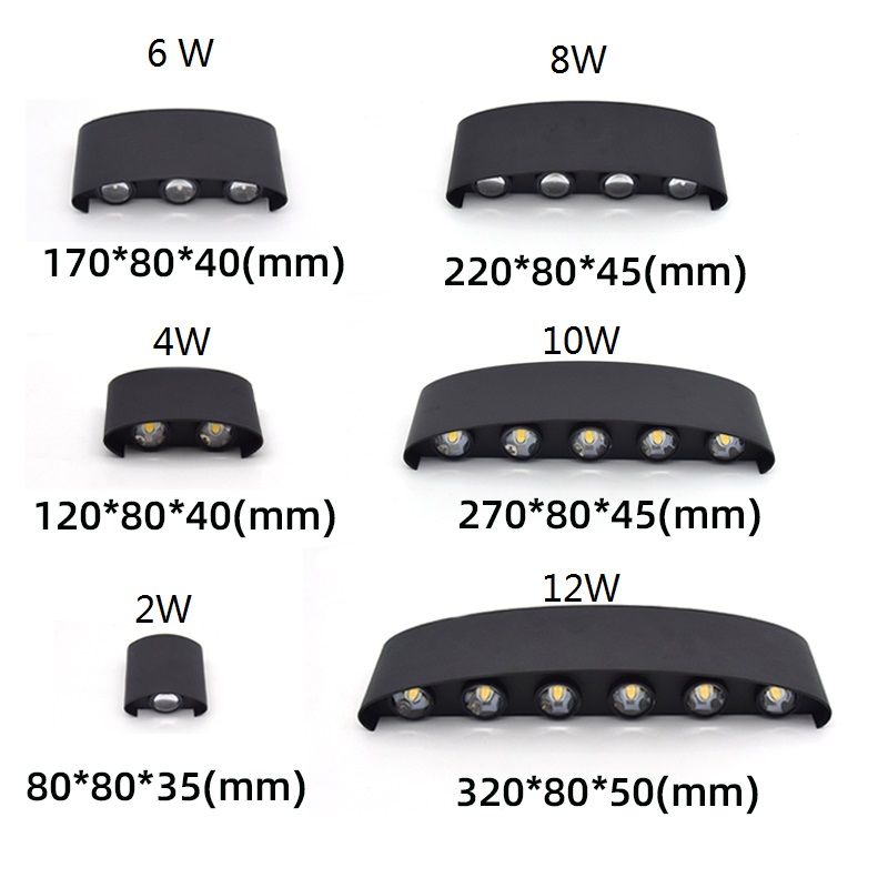 2W 4W 6W 8W 10W 12W LED-Wandle – Outdoor Lighting Up And Down Bewertung und Preis