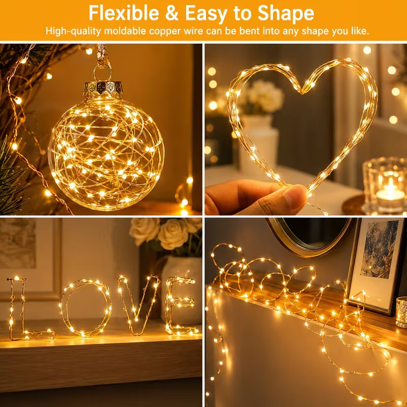 Wasserdichte 8-Modus-LED-Solar – Solar Fairy String Bewertung und Preis