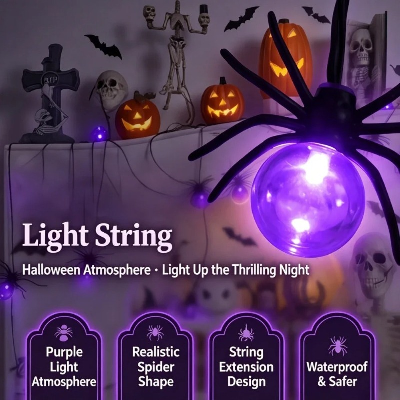 Batteriebetriebene Spinnen-LED – Outdoor Lighting And Decor Bewertung und Preis