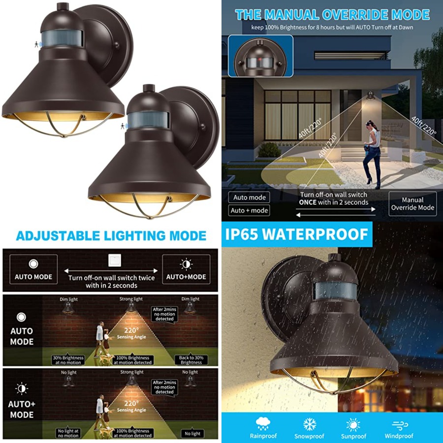 2er-Pack Bewegungssensor Außen – Outdoor Lighting Fixtures Bewertung und Preis