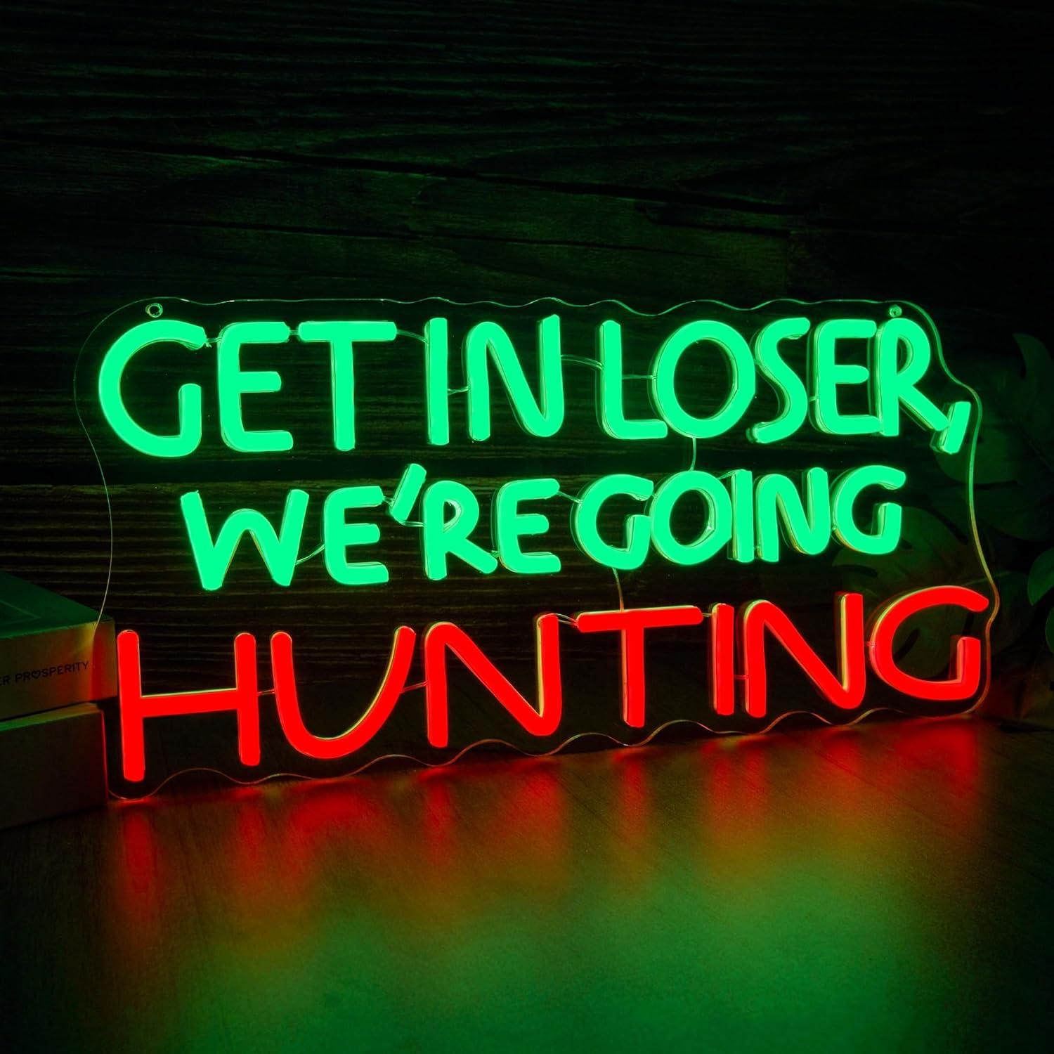 Lustiges Jagd-Neonschild LED-L – Outdoor Lighting And Decor Bewertung und Preis