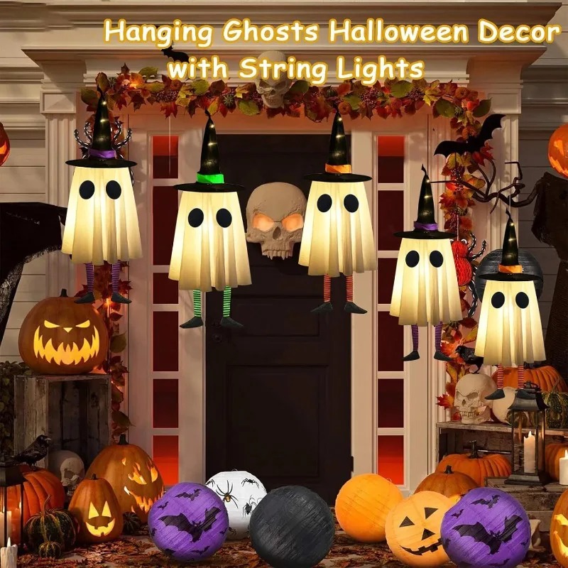 Halloween-Hängegeister-Dekorat – Outdoor Lighting Tree Bewertung und Preis