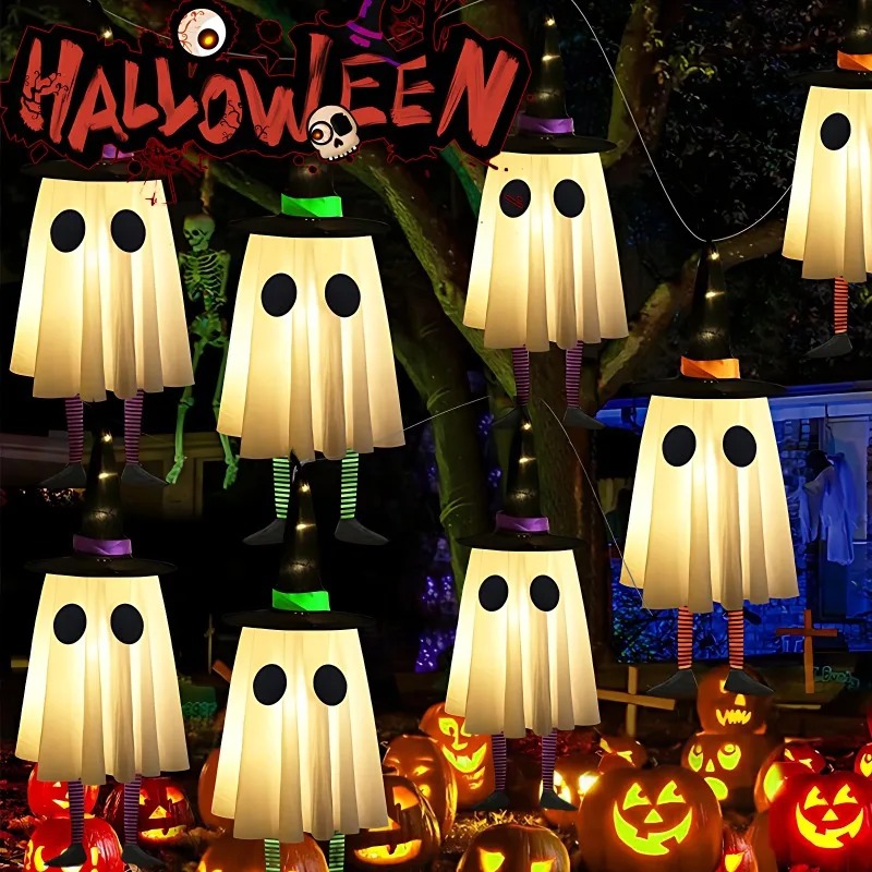 Halloween-Hängegeister-Dekorat – Outdoor Lighting Tree Bewertung und Preis
