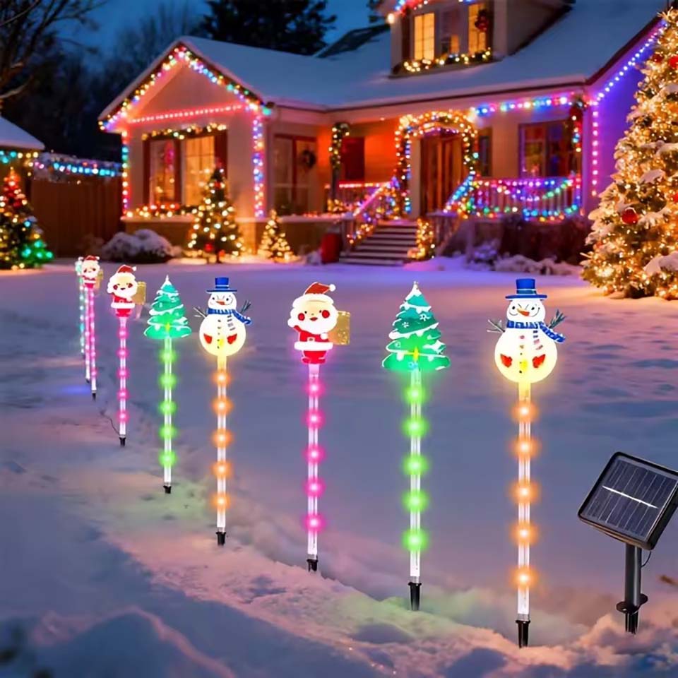 1 Set Solar-Weihnachtsmann-, W – Outdoor Lighting Tree Bewertung und Preis