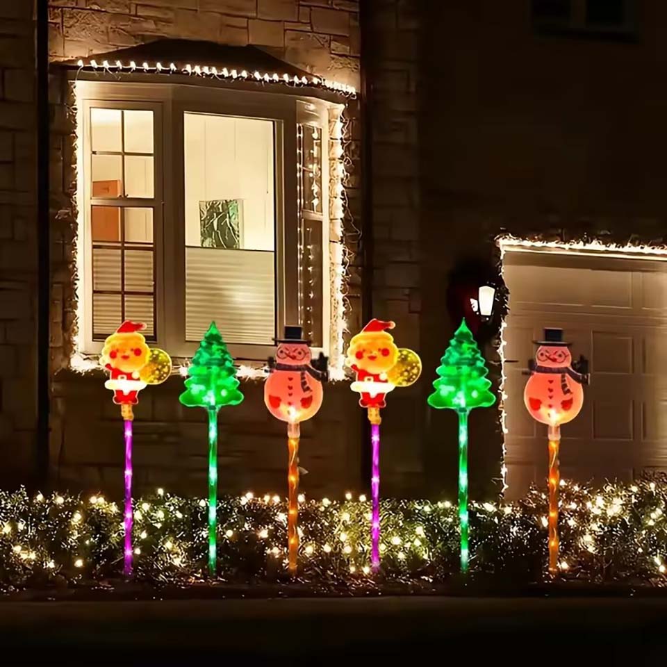 1 Set Solar-Weihnachtsmann-, W – Outdoor Lighting Tree Bewertung und Preis