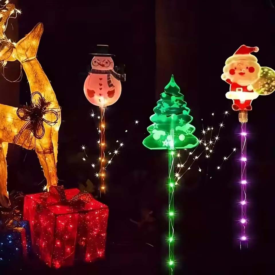 1 Set Solar-Weihnachtsmann-, W – Outdoor Lighting Tree Bewertung und Preis