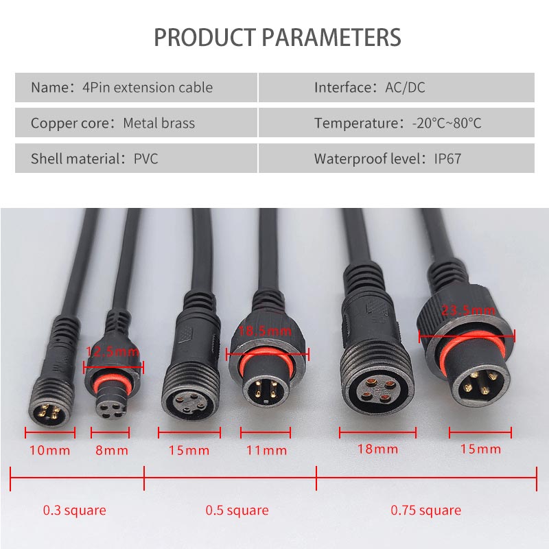 Männlich Weiblich Stecker Kabe – Outdoor Lighting Extension Cable Bewertung und Preis