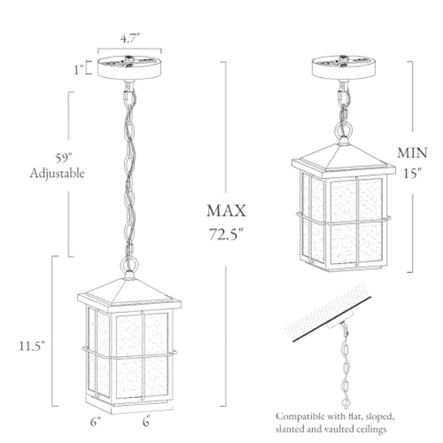 Außen-Pendelleuchte, Landhaus- – Outdoor Lighting Fixtures Bewertung und Preis