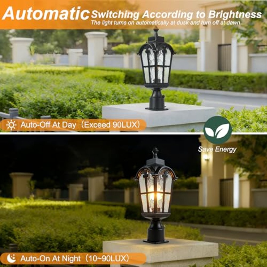 Sensor-Außenpfostenleuchten, w – Outdoor Lighting Fixtures Bewertung und Preis