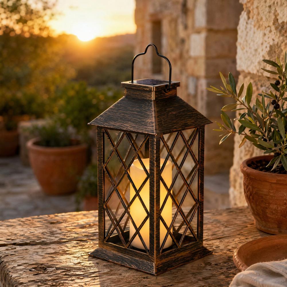 Retro-Solarlaterne, Solar-Kerz – Outdoor Lighting And Decor Bewertung und Preis