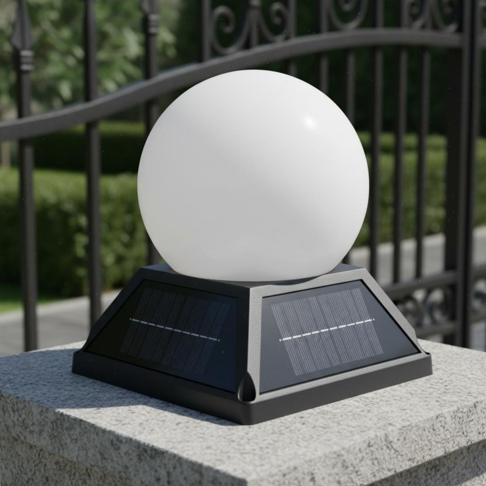 Solar-Pfostenkappenleuchte mit – Outdoor Lighting Wireless Bewertung und Preis