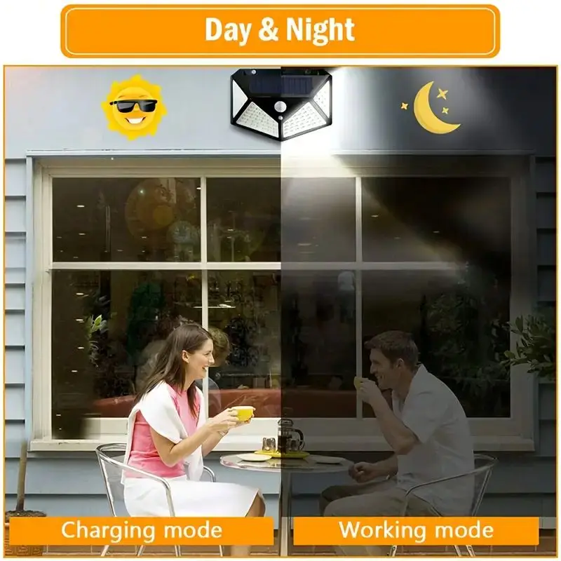 100 LED Solar-Gartenleuchte fü – Outdoor Lighting Construction Bewertung und Preis