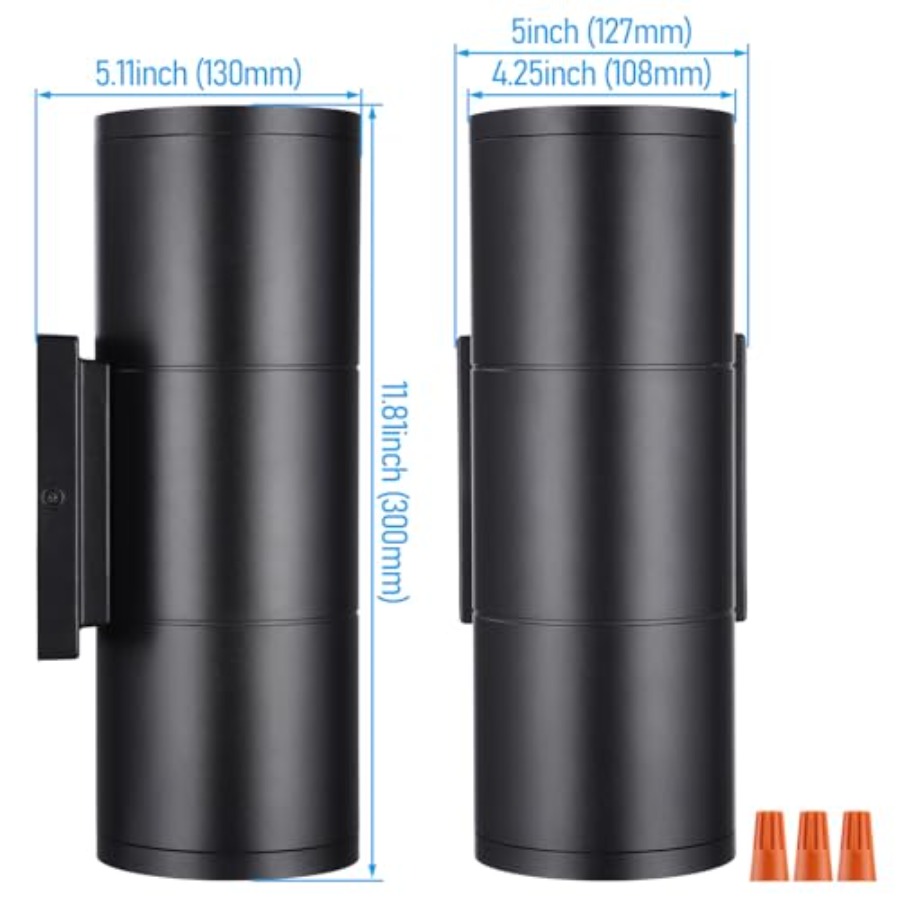 3000K LED Zylinder-Wandleuchte – Outdoor Lighting Up And Down Bewertung und Preis