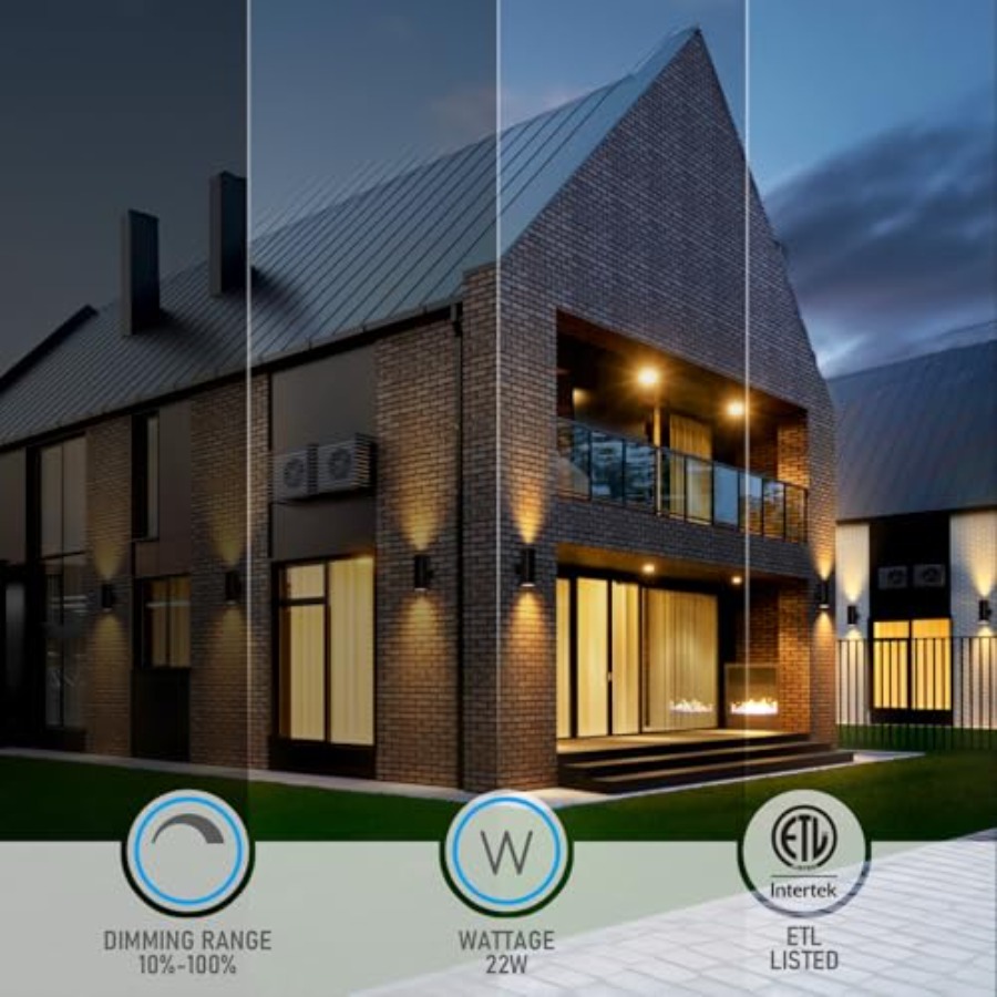 3000K LED Zylinder-Wandleuchte – Outdoor Lighting Up And Down Bewertung und Preis