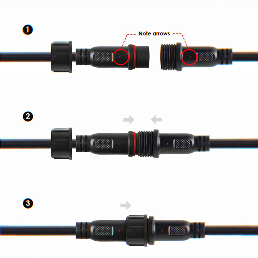 2-poliges DC-LED-Kabel, 1 Mete – Outdoor Lighting Extension Cable Bewertung und Preis