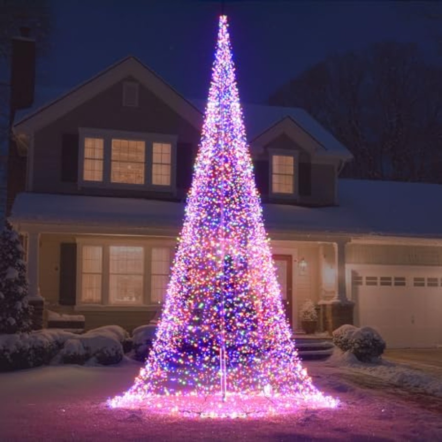 Outdoor-Fahnenmast mit LED-Wei – Outdoor Lighting Tree Bewertung und Preis