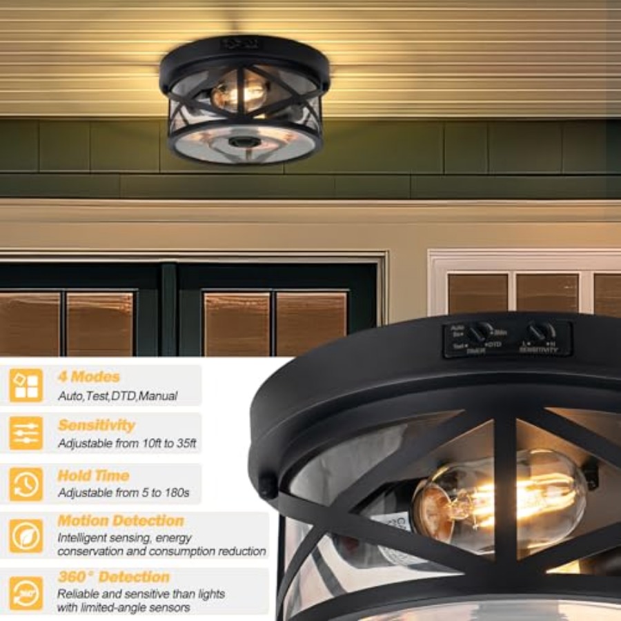 Deckenleuchte mit Bewegungsmel – Outdoor Lighting Fixtures Bewertung und Preis
