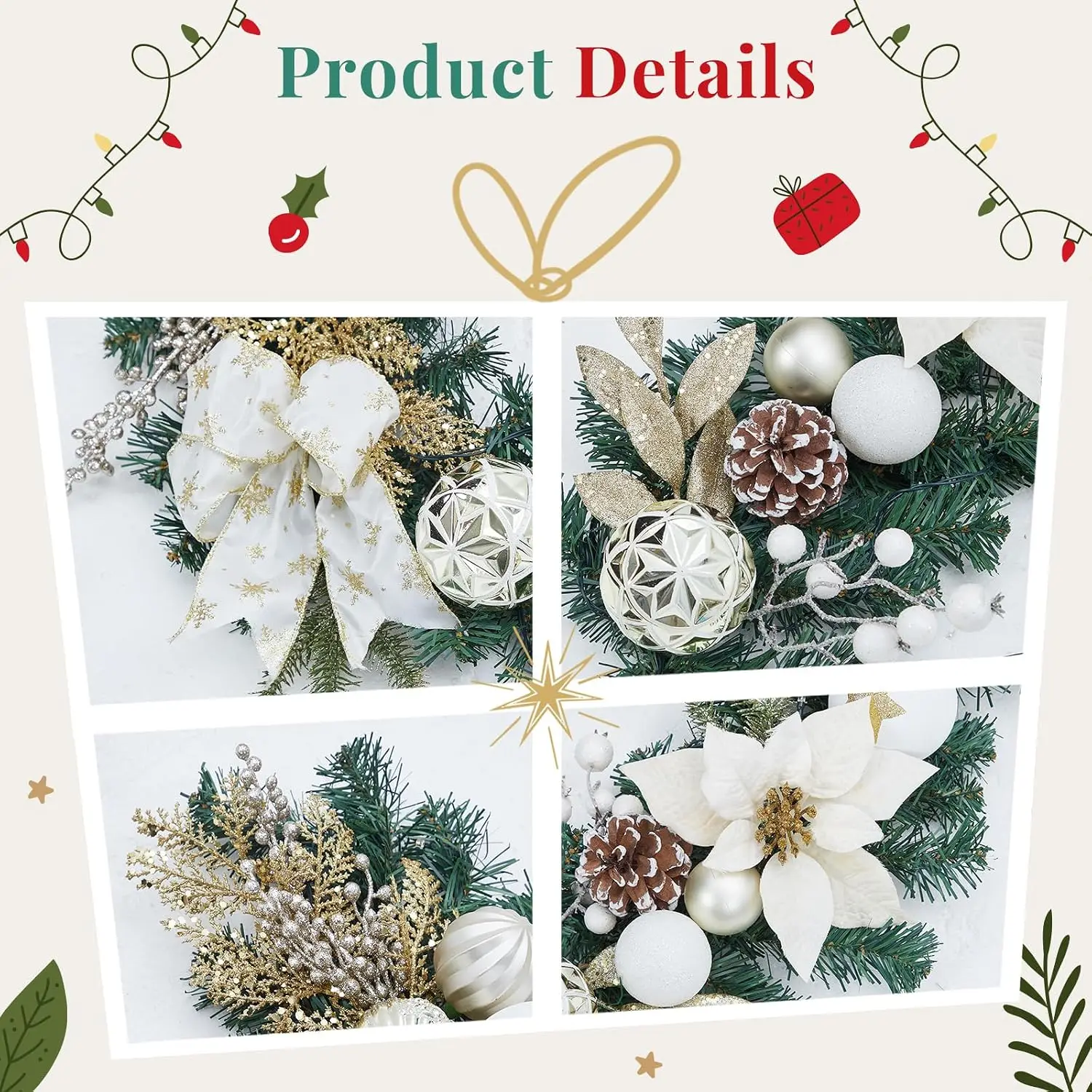 Garvee 6 Fuß Weihnachtsgirland – Outdoor Lighting Tree Bewertung und Preis