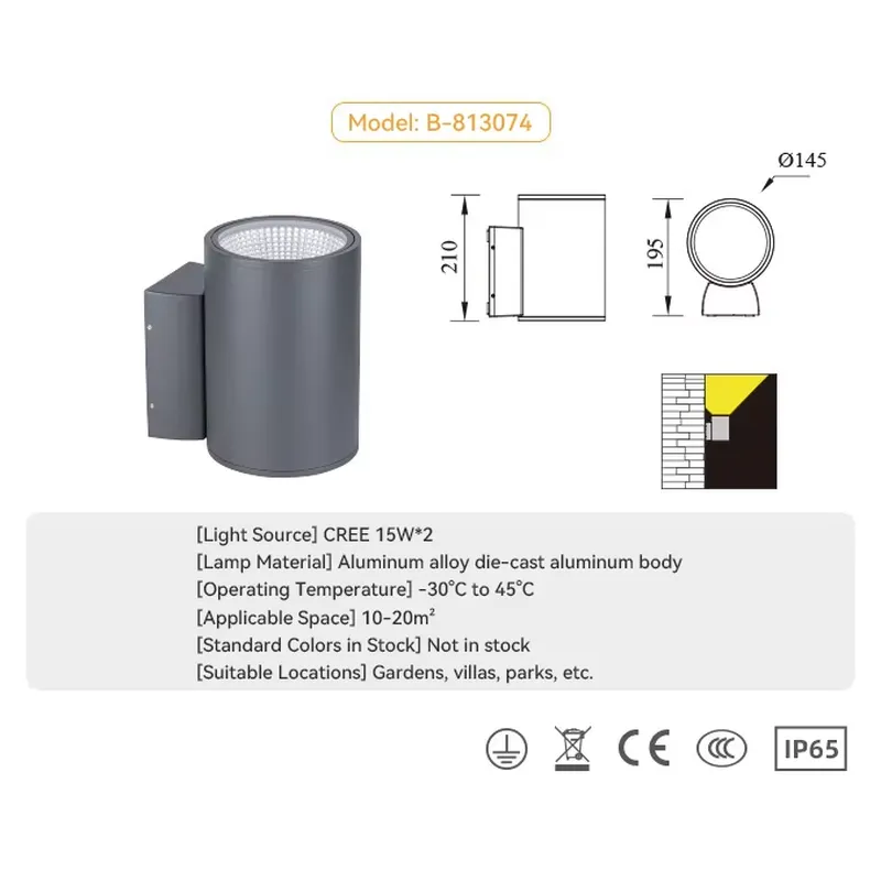 Original Großhandel Grenzmauer – Outdoor Lighting Up And Down Bewertung und Preis