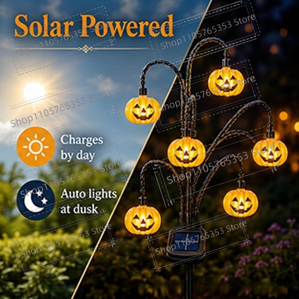 Halloween Solar-Laterne für de – Outdoor Lighting Tree Bewertung und Preis